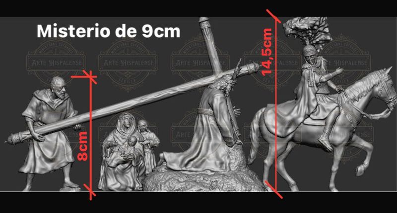 Figuras Misterio Tres Caídas de Triana