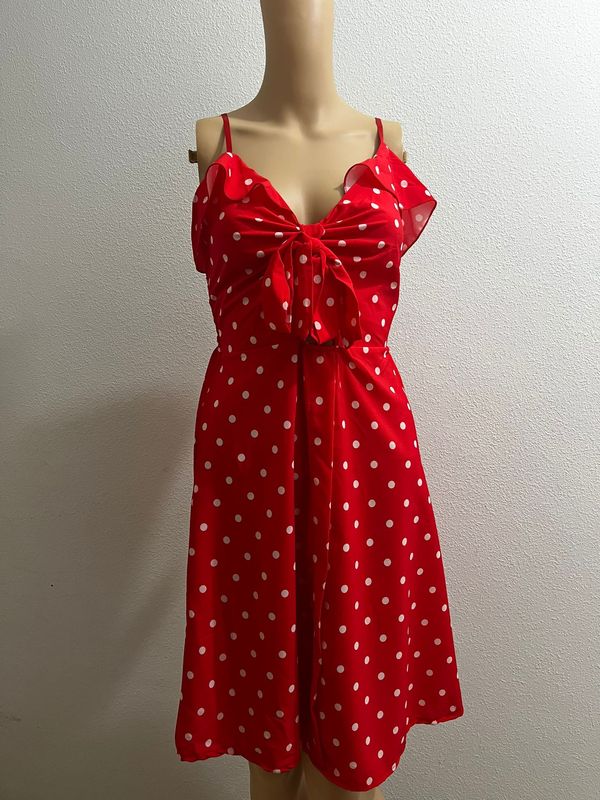 Vestido estampado lunares