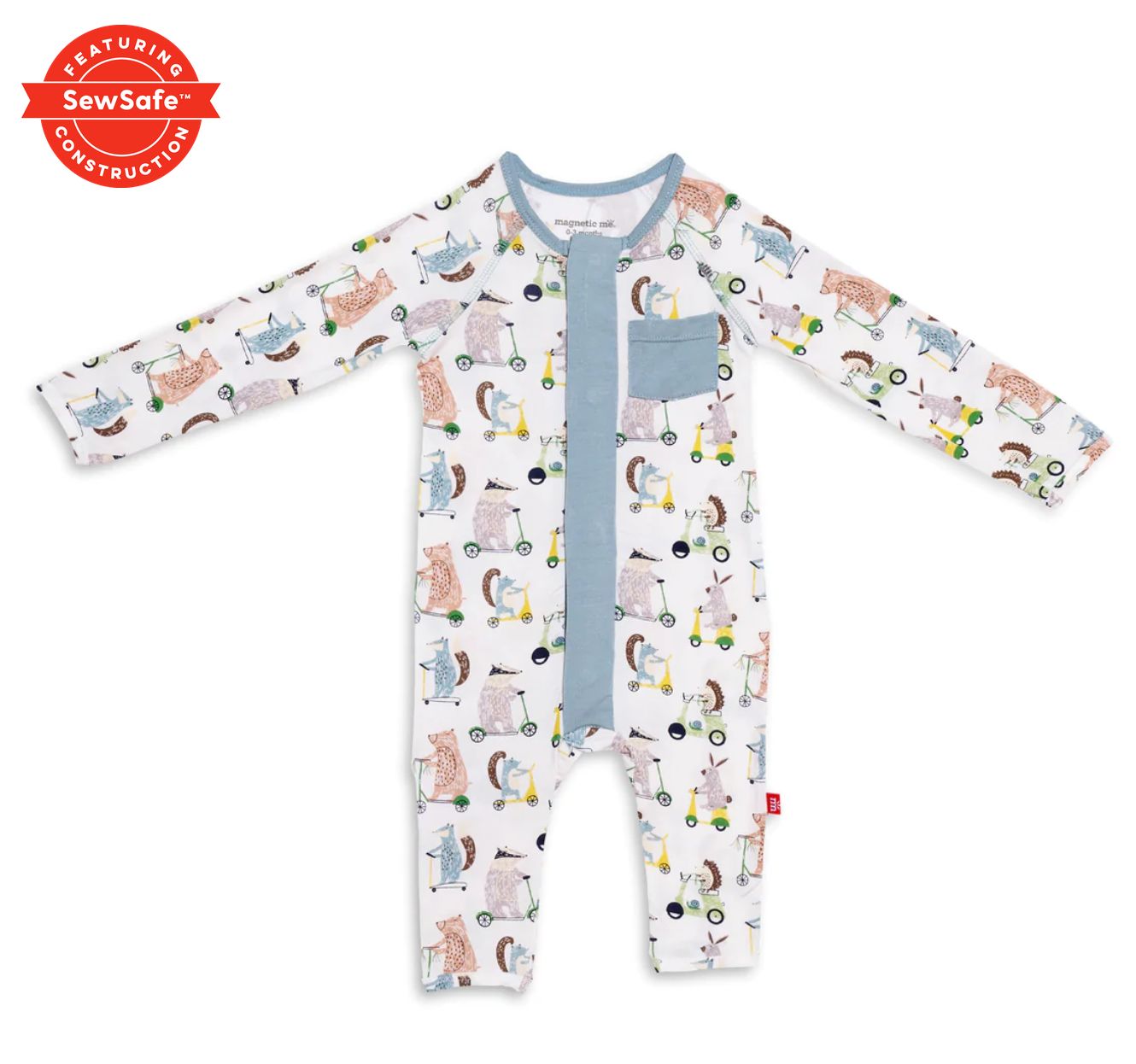 WHEEL GOOD FRIENDS MAGNETIC COVERALL, Size: 3-6M