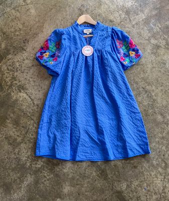 EMBROIDERY SLEEVE DRESS 