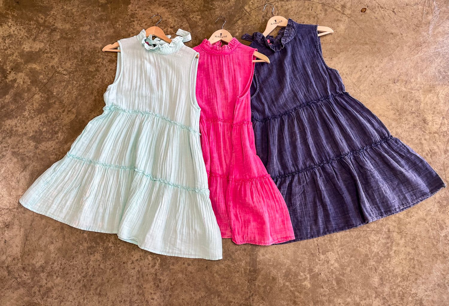 GAUZE TIE BACK DRESS