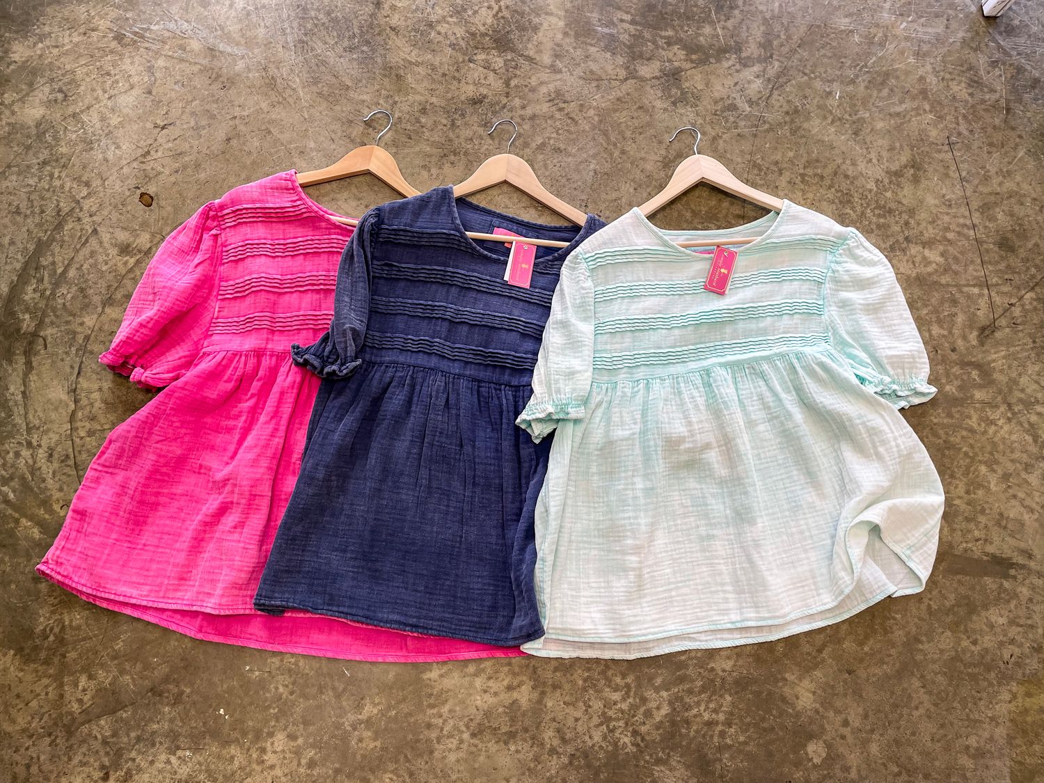 GAUZE BABYDOLL BLOUSE