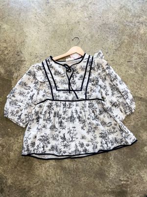 V NECK BABY DOLL TOP