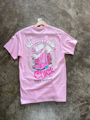 SS-COUNTRYCHICK TEE -LOTUS
