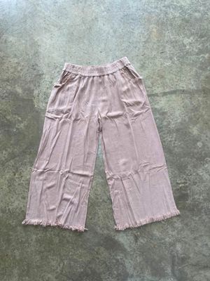 LINEN WIDE LEG PANTS