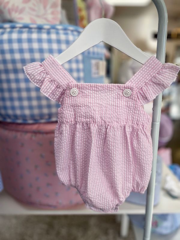SEERSUCKER BUBBLE, FLUTTER SLEEVE - 3MOS