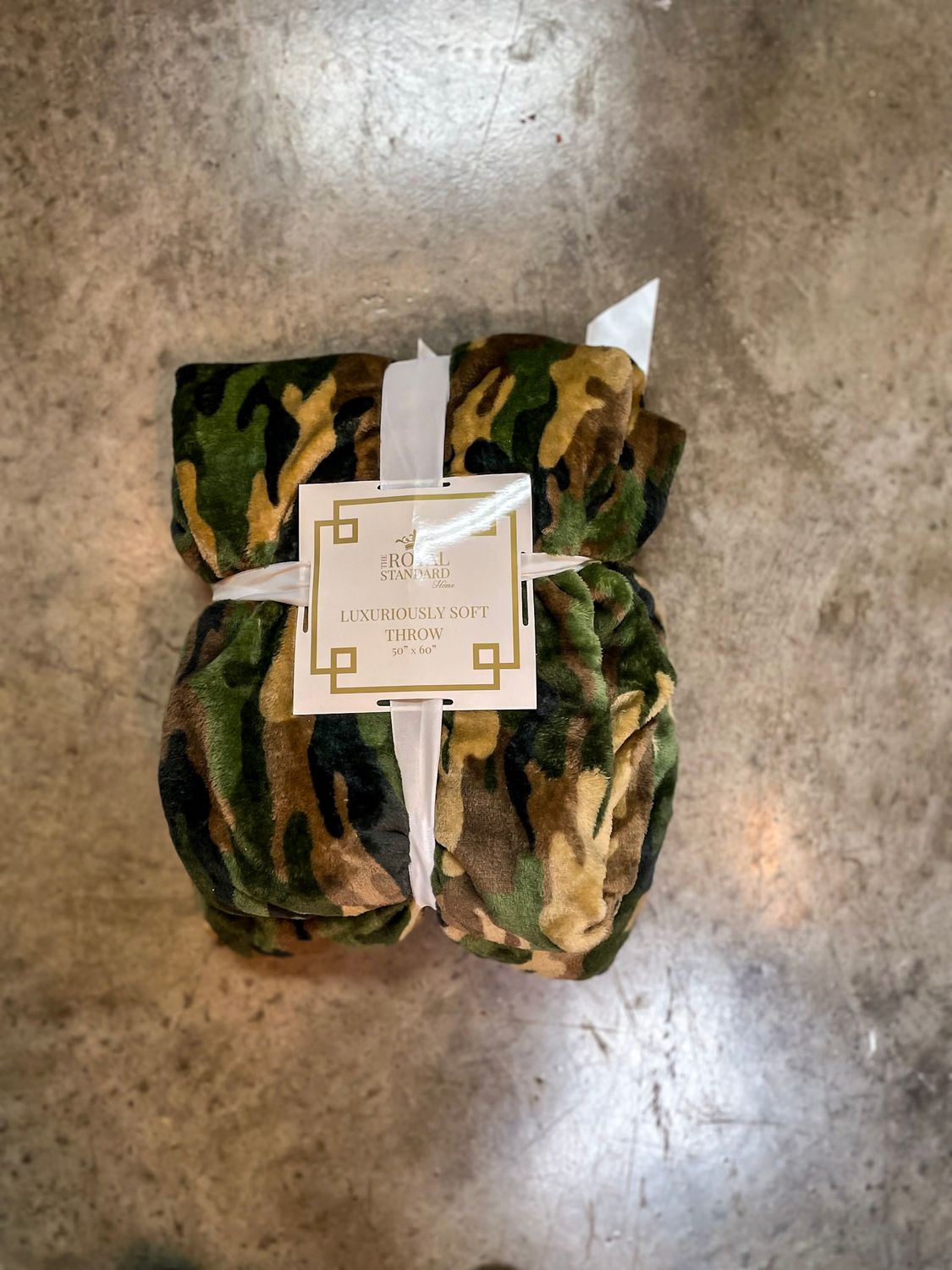 CAMOFLAGE THROW 50X60