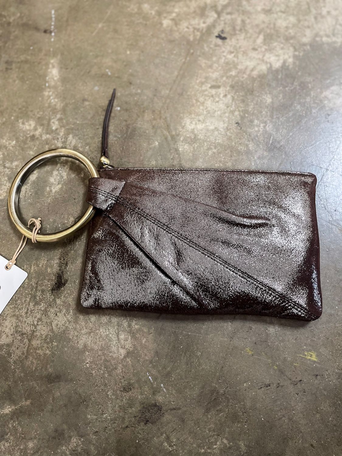 SHEILA RING CLUTCH COFFEE GALAXY