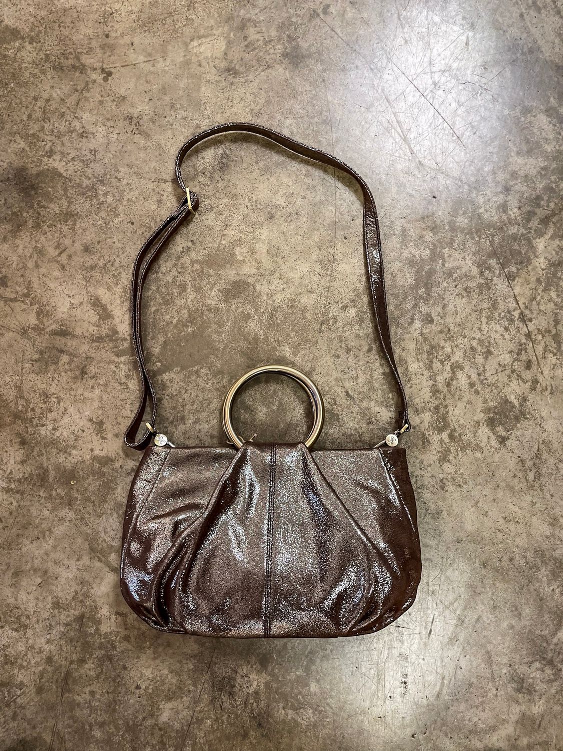 SHEILA RING SATCHEL COFFEE GALAXY