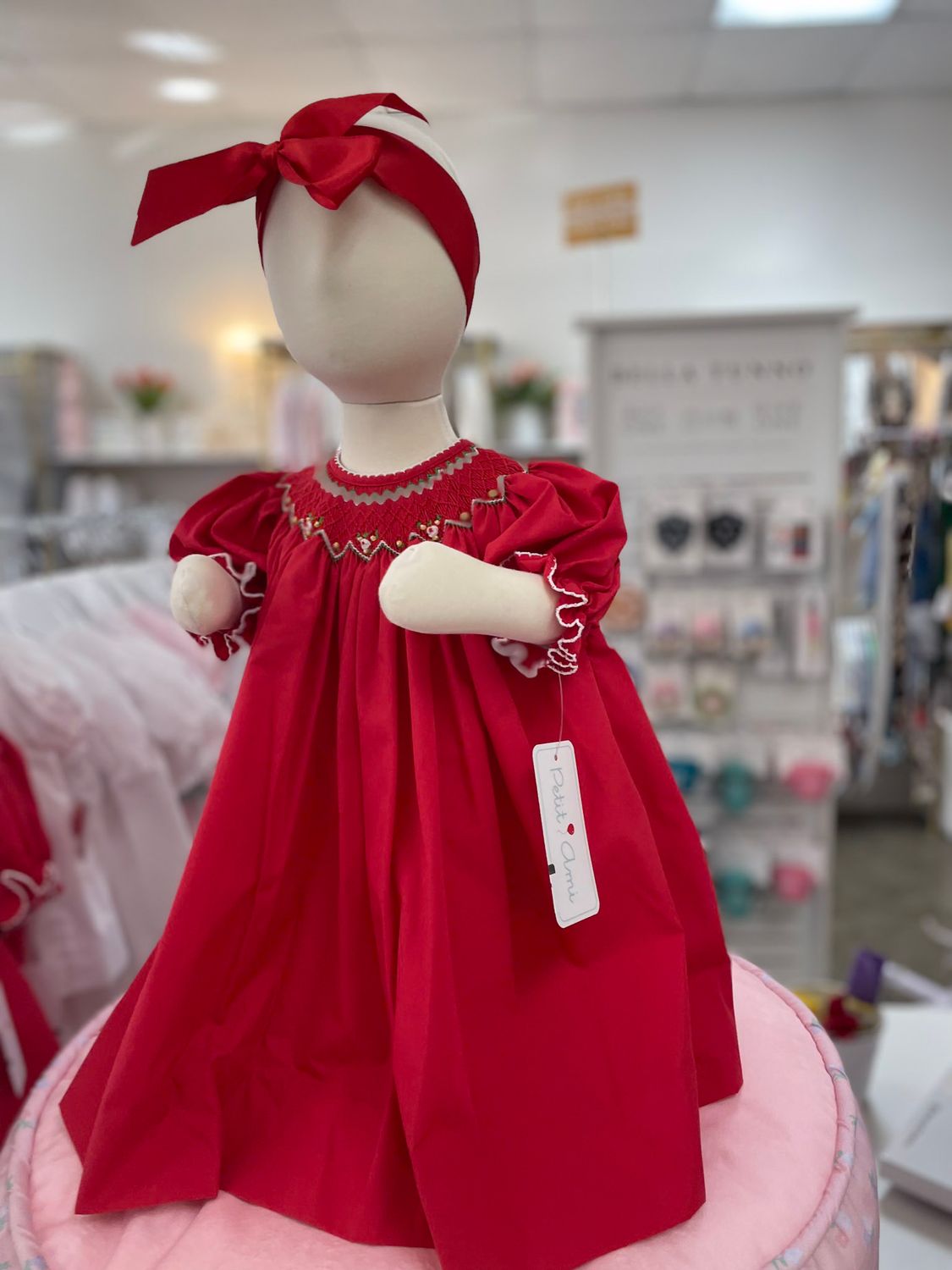 HOLIDAY BISHOP SMOCKED DRESS