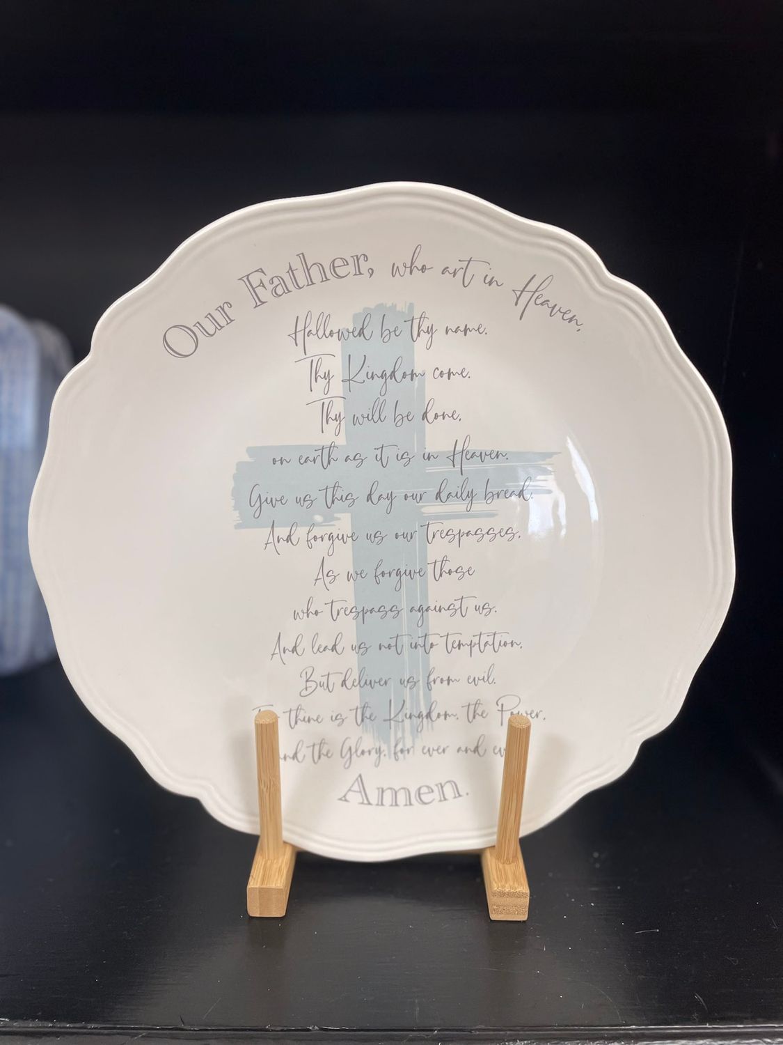 LORDS PRAYER ROUND PLATTER