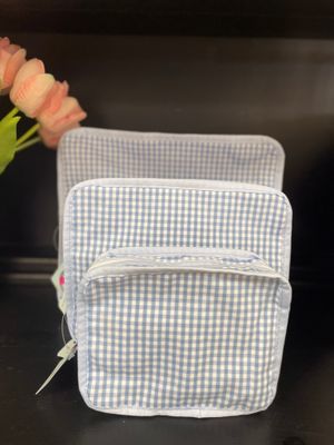 BABY BLUE GINGHAM STACKING SET