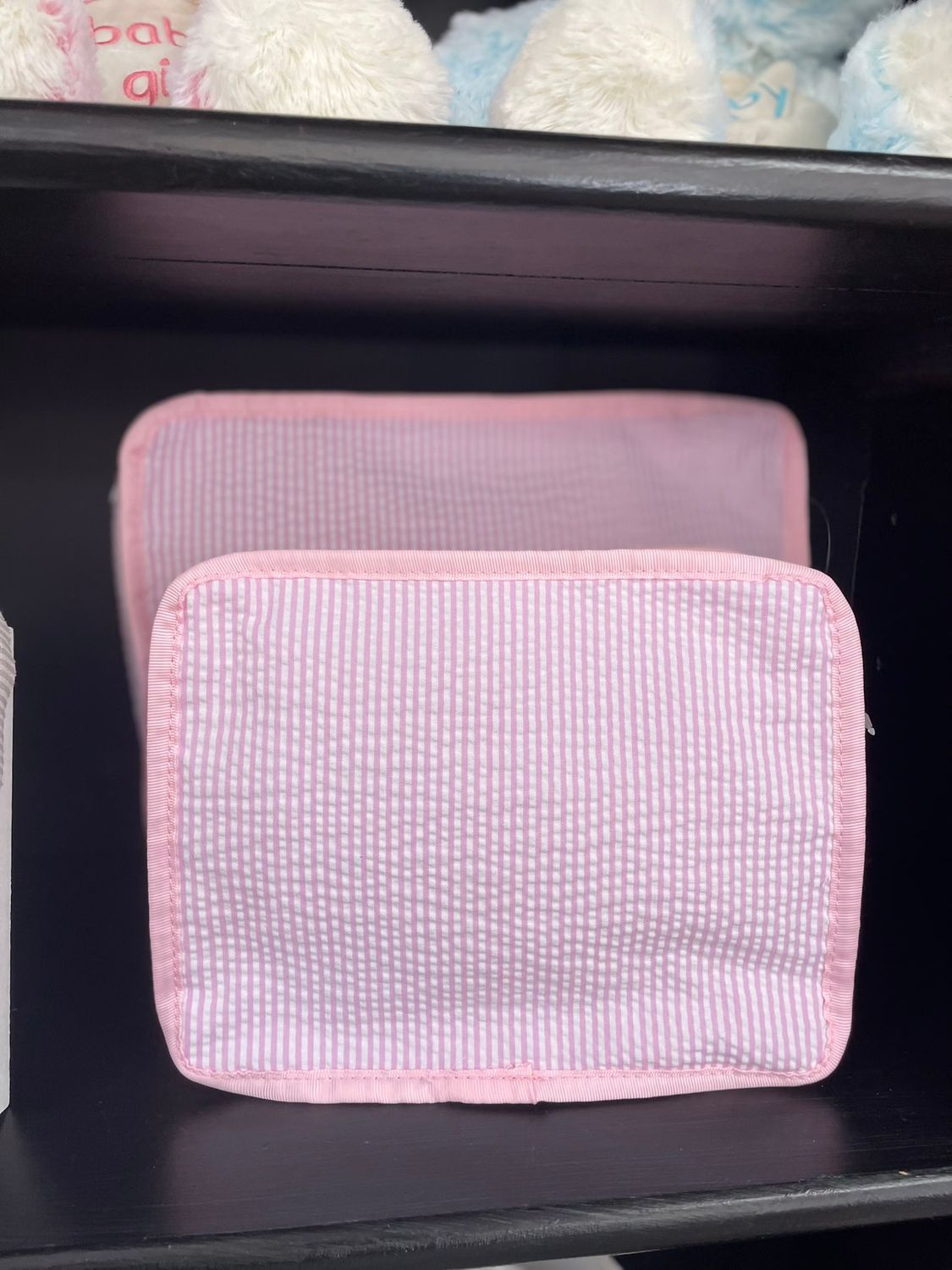 PINK SEERSUCKER STACKING SET