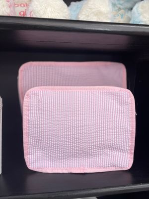 PINK SEERSUCKER STACKING SET