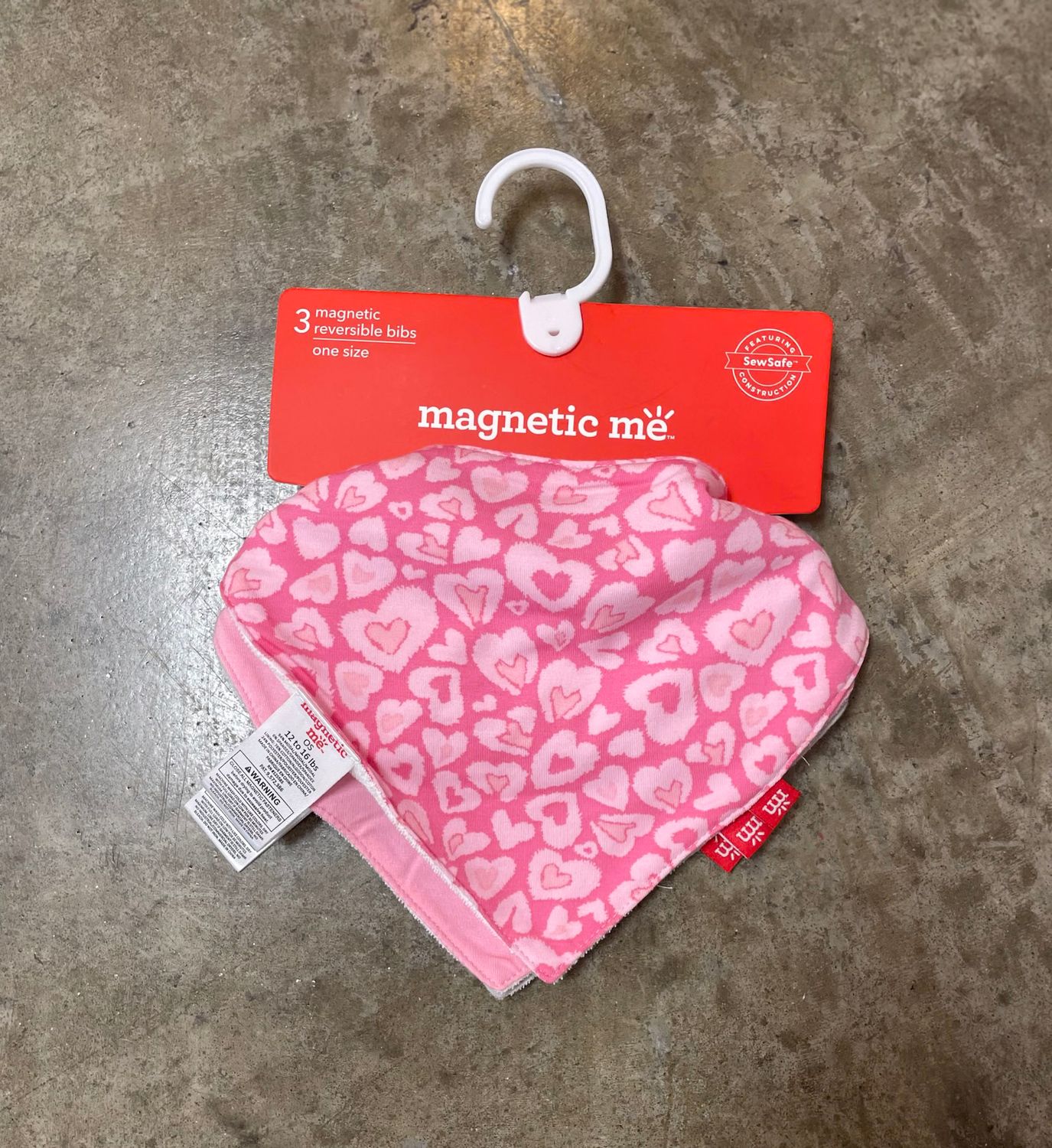 LEOPHEARTS MAGNETIC BANDANA BIB 3PK