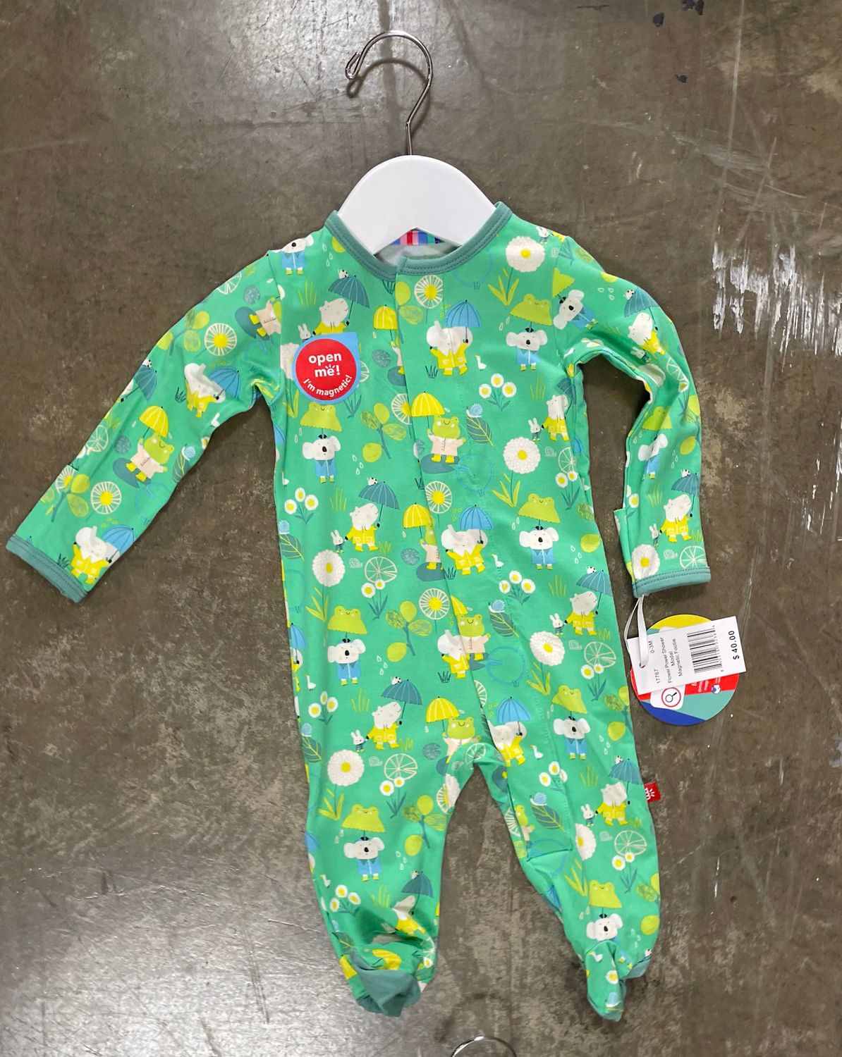 FLOWER POWER SHOWER FOOTIE