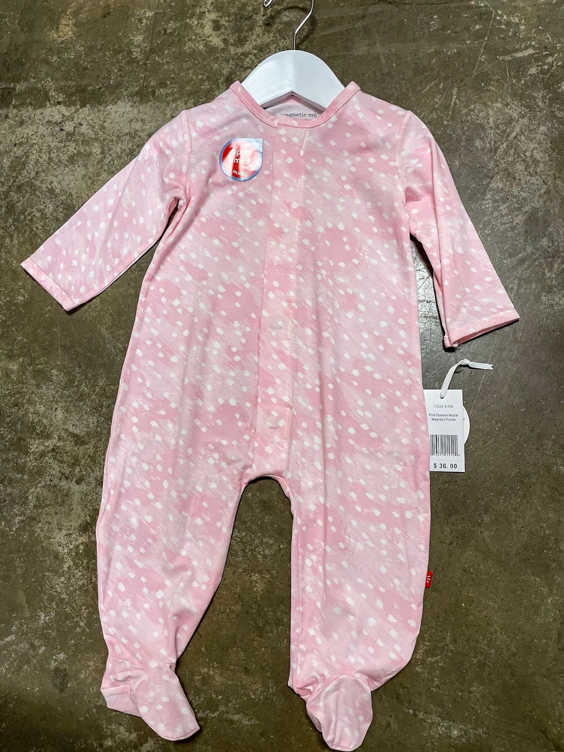 PINK DOESKIN FOOTIE
