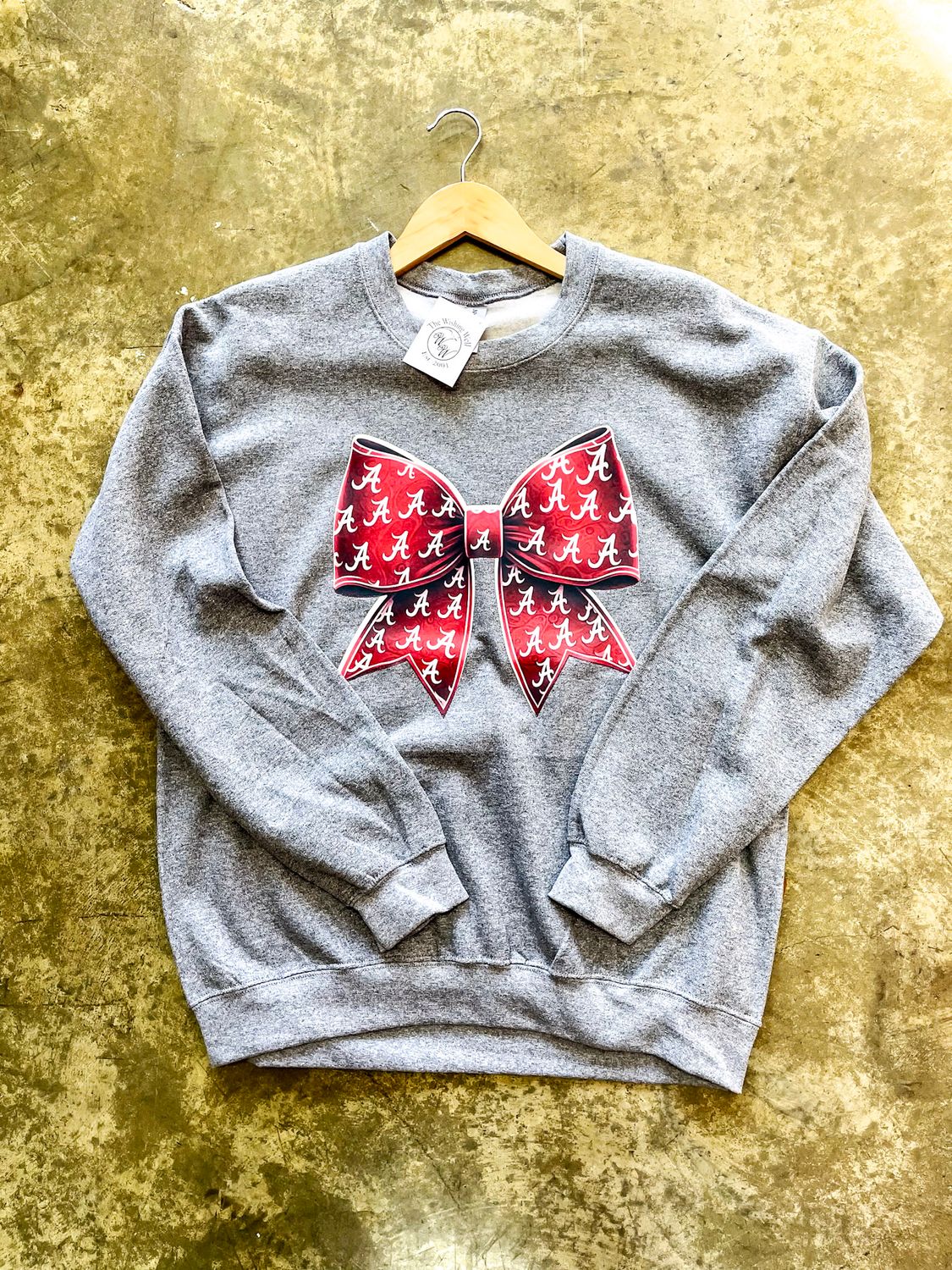 ALABAMA &#39;A&#39; BOW SWEATSHIRT