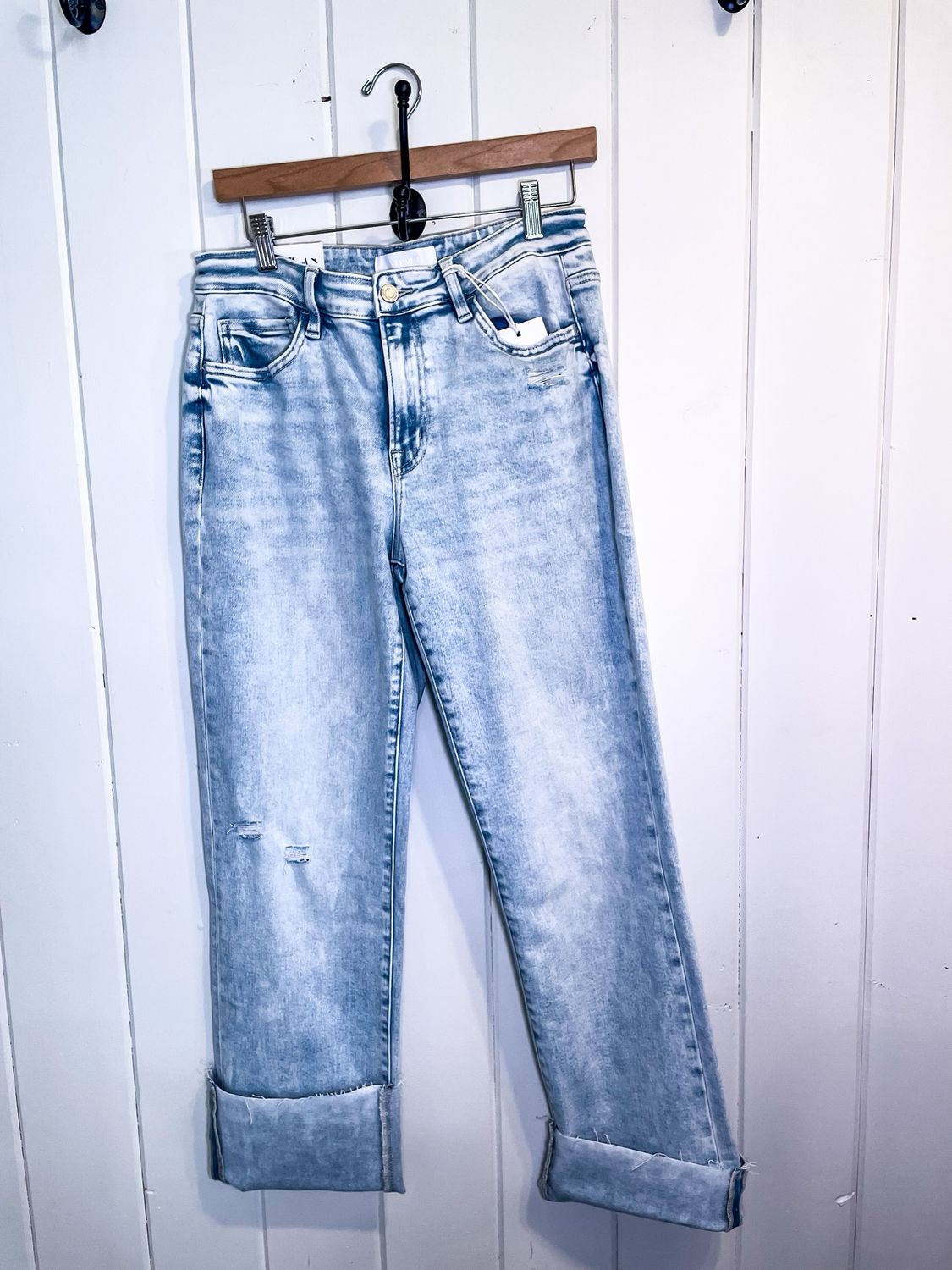 VERVET High Rise Crop Straight Jean