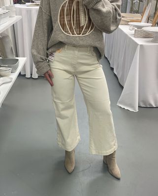 Ivory Tummy Control Jeans