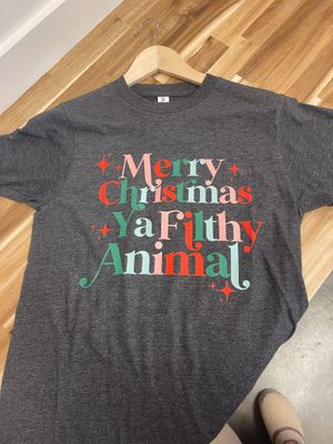 Merry Christmas Ya Filthy Animal T Shirt