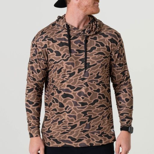 MENS PERFORMANCE HOODIE, Color: GAUGE CAMO, Size: Small