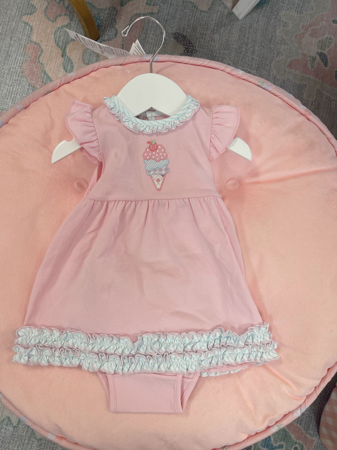 SCOOPS OF FUN APPLIQUE DRESS