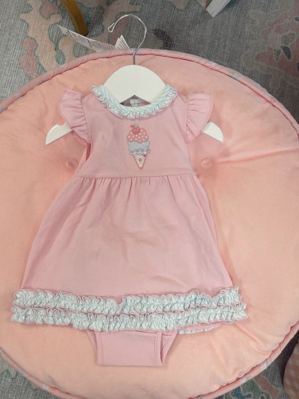 SCOOPS OF FUN APPLIQUE DRESS