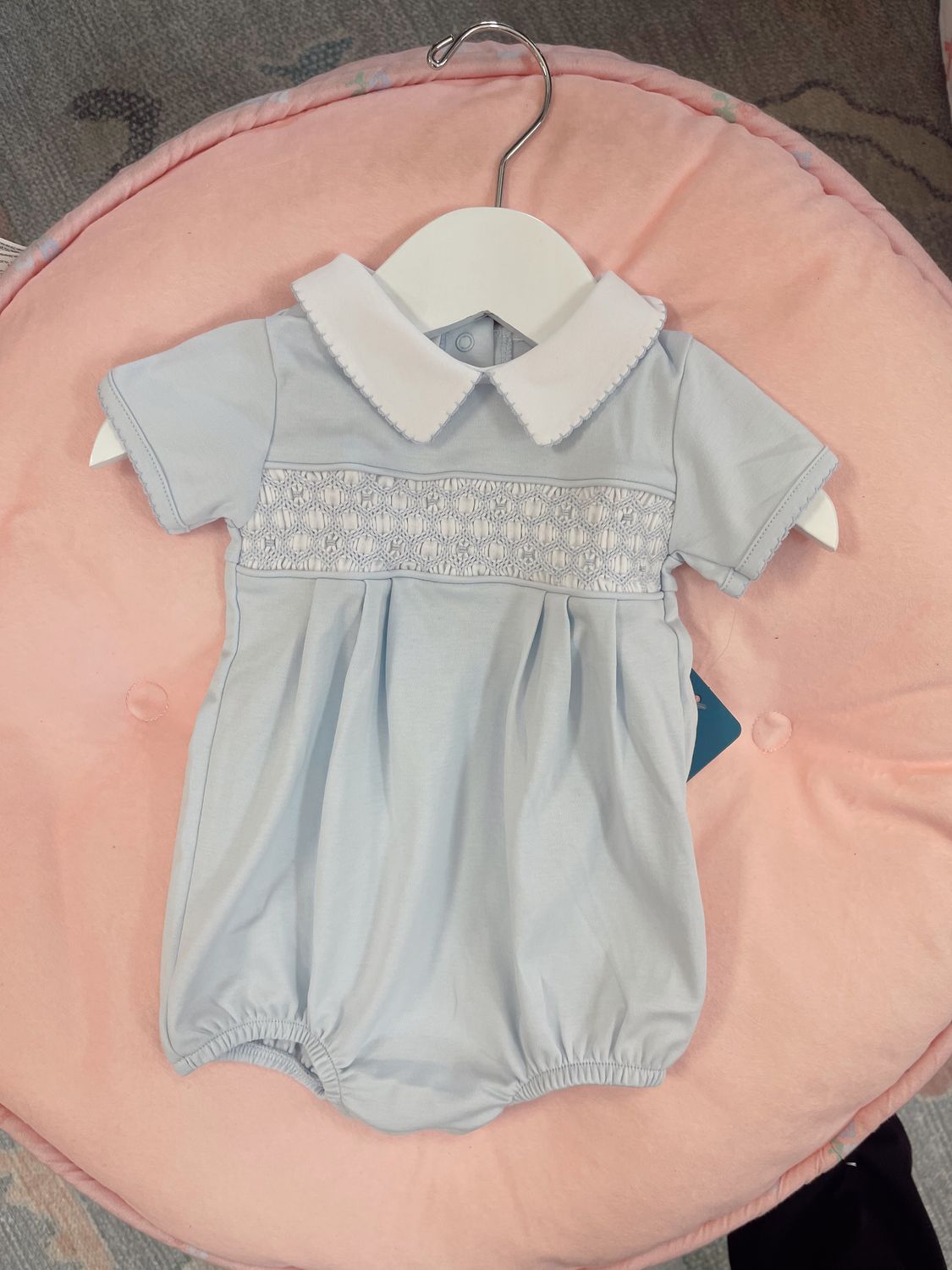 WALKER'S CLASSICS SMOCKED LONG SLEEVE BUBBLE