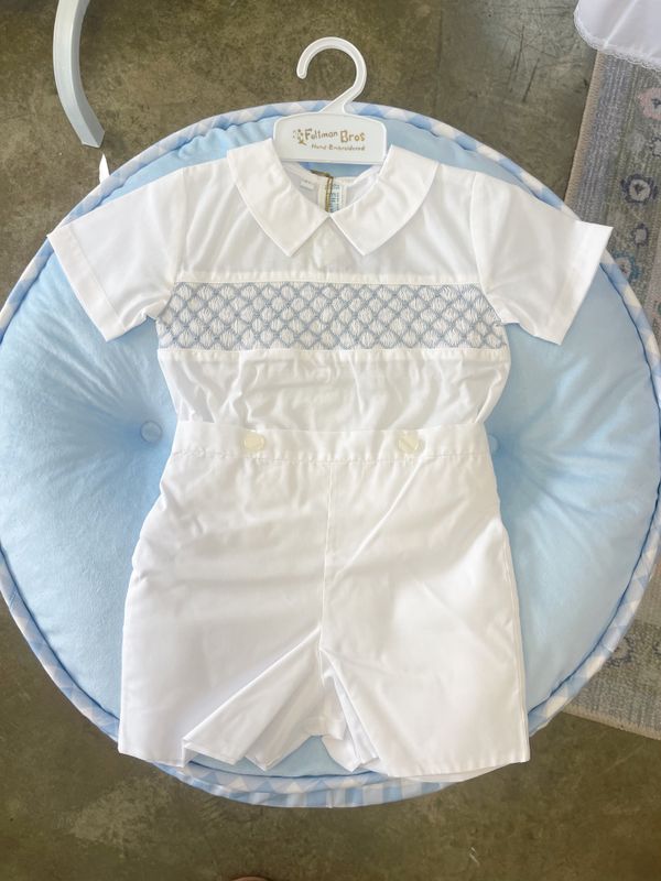 SIGNATURE SMOCKED BOBBY SUIT