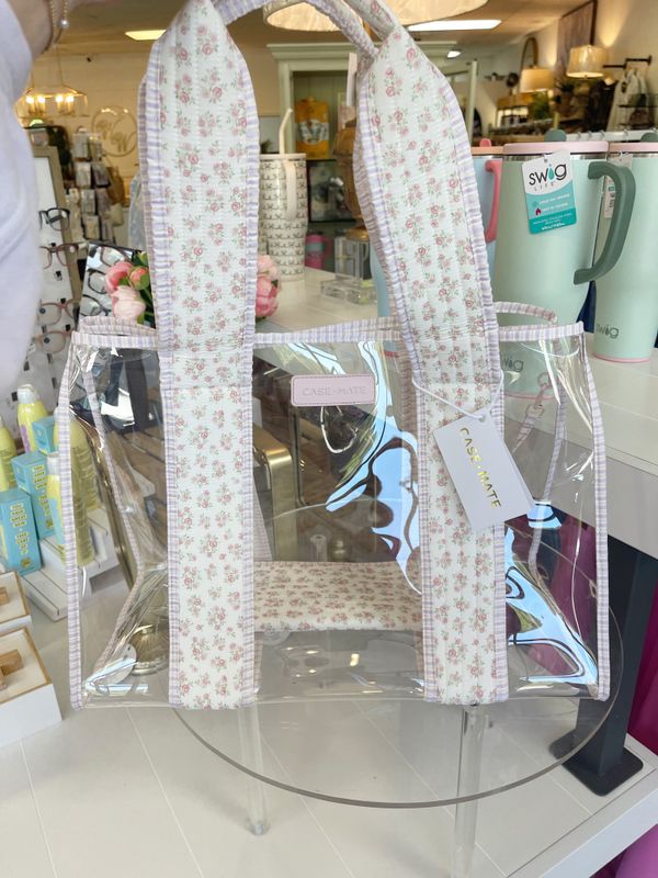 Quilted Ditsy Floral Jelly Tote Bag