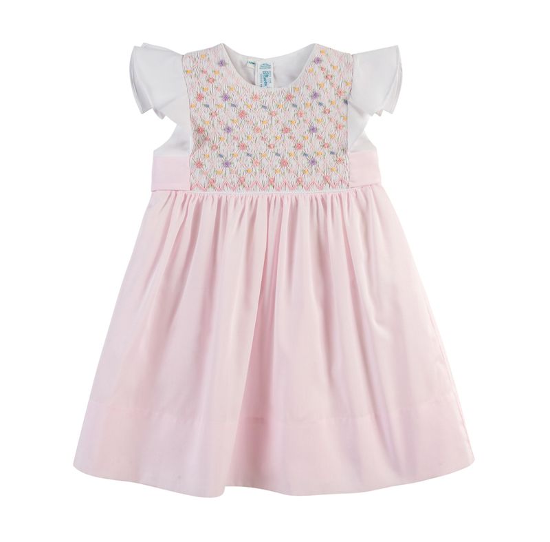 FLORAL HAND SMOCKED DRESS