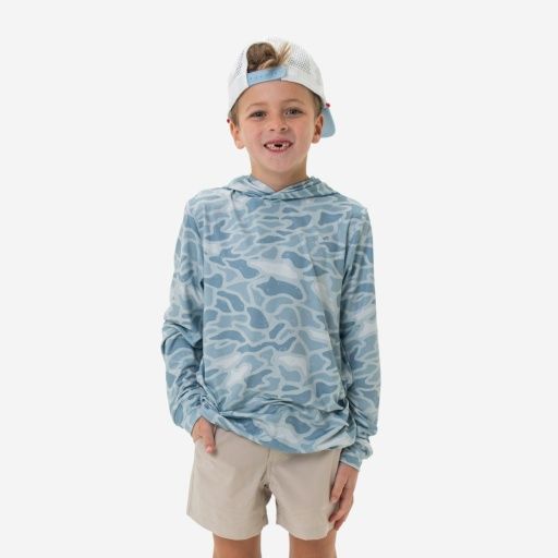 YOUTH PERFORMANCE HOODIE, Color: SEASIDE CAMO, Size: 2T