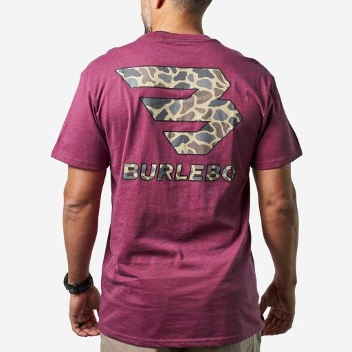 SHORT SLEEVE TEE, Color: FLYING B CLASSIC DEER CAMO ASH GREY, Size: Medium