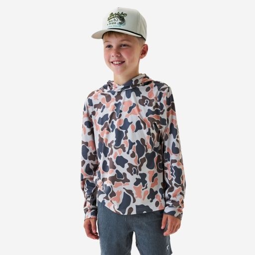 YOUTH PERFORMANCE HOODIE, Color: VINTAGE CAMO, Size: 2T