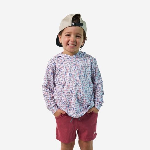 YOUTH PERFORMANCE HOODIE, Color: OLD GLORY, Size: 2T