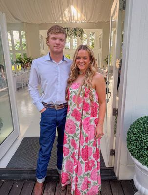 STRAPLESS FLORAL MAXI DRESS with CONVERTIBLE SCARF