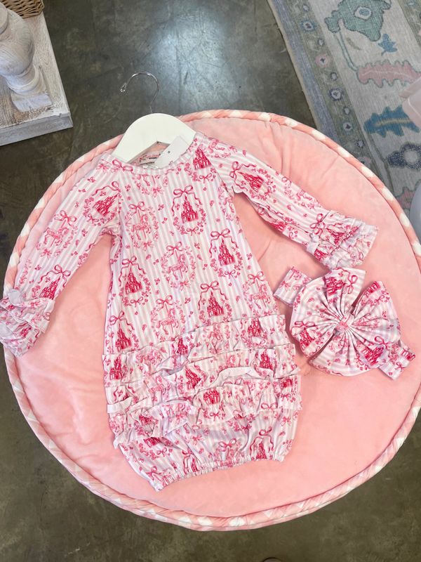 FAIRY TALE BABY GOWN W/HEADBAND