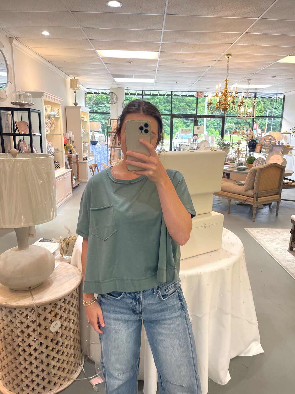Exposed Seam Boxy Top
