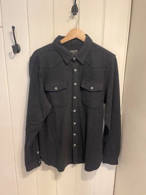 LONG SLEEVE - AUSTIN SHIRT - HEATHER BLACK