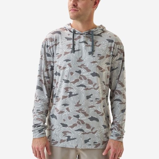 PERFORMANCE HOODIE - TOPO DESERT CAMO, Color: TOPO DESERT CAMO, Size: Small