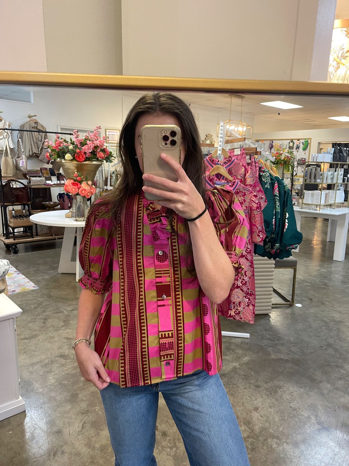 PLUM PRINT TOP