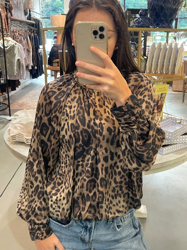 LEOPARD PRINT BLOUSE