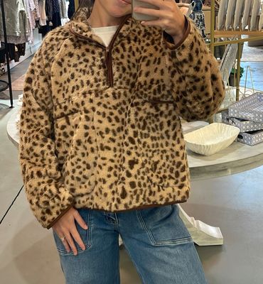 CHEETAH QTR ZIP PULLOVER