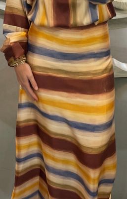 MULTI COLOR STRIPE SKIRT 