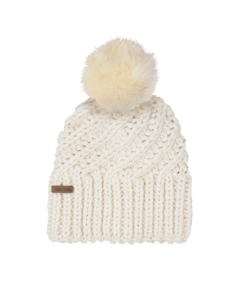 MAIN IMAGE OF COAL WOMENS MAIZY WINTER HAT IN CREAM O/S WITH TALL FIT