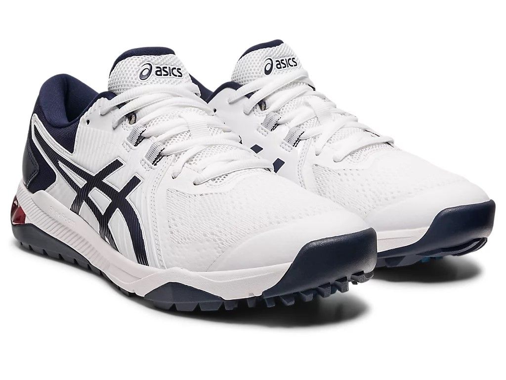 ASICS MENS GEL COURSE GLIDE GOLF SHOES 23, Color: WHITE/MIDNIGHT, Size: 9
