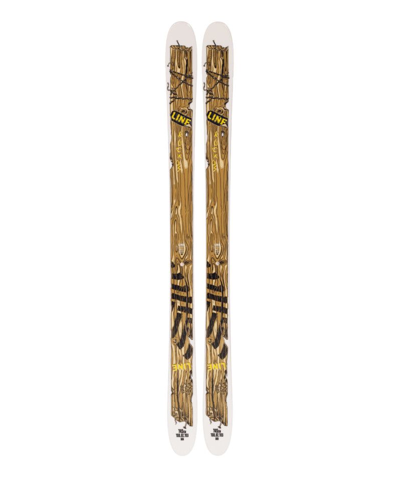 LINE YOUTH RUCKUS DOWNHILL SKIS 24, Color: WHITE/TAN, Size: 135