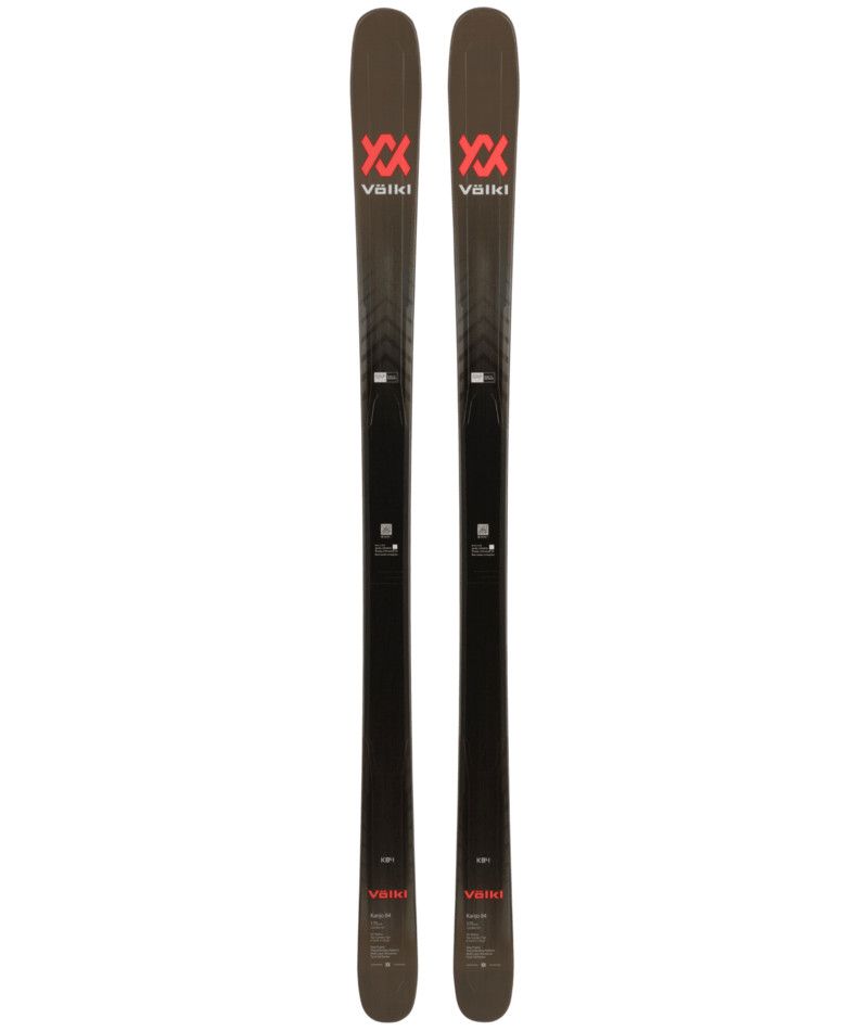 VOLKL MENS KANJO 84 DOWNHILL SKIS 24, Color: DARK GREEN/BLACK, Size: 168