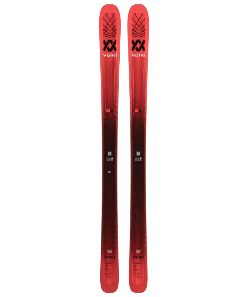 VOLKL MENS M6 MANTRA DOWNHILL SKIS 24, Color: RED/BLACK, Size: 170